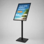 Stojak na menu A2 Premium czarny - elegancki stojak reklamowy